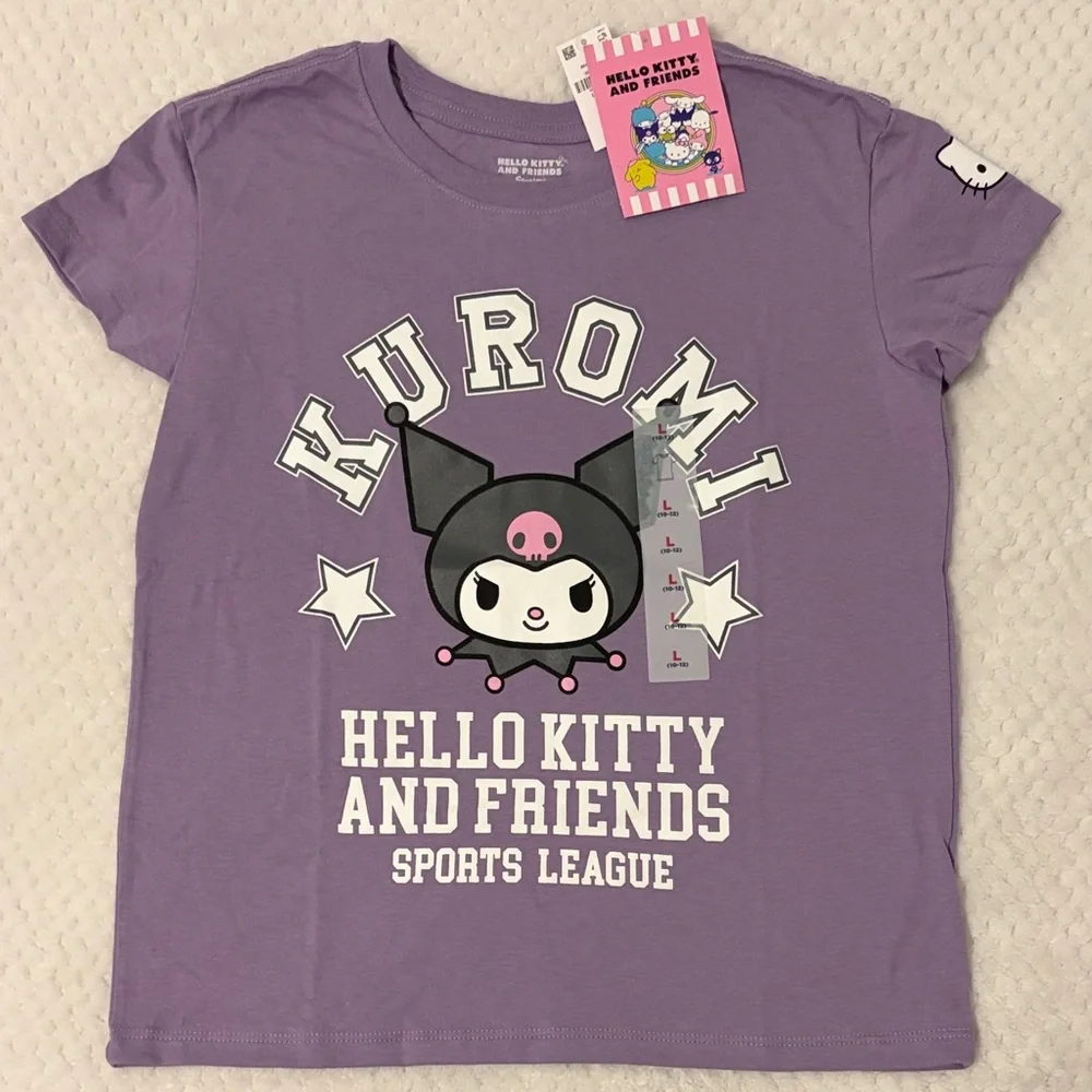 Hello Kitty & Friends Kuromi Purple Girls' Tee Size 10-12